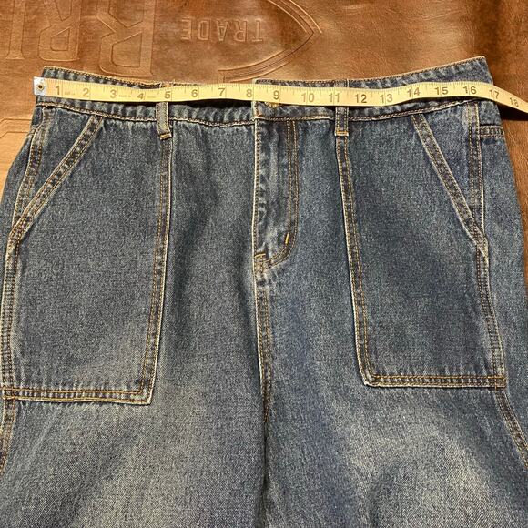 Monkey Ride‎ High Rise Carpenter Jeans Womens 11 Cargo Mom Origional Vintage - Picture 15 of 16